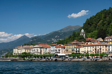 Fototapeta na wymiar Waterfront area of Bellagio, Lake Como, Italy