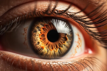 human eye up close