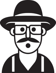 Farmer icon vector illustration, SVG