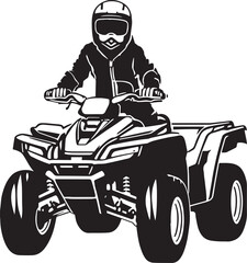 Man on a quad bike vector illustration,SVG © Dmytro