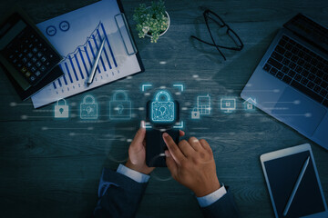 CYBER SECURITY Business technology Antivirus Alert Protection Security and Cyber Security Firewall Cybersecurity and information technology