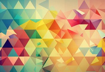 Fototapeta premium abstract geometric shapes and pattern background. Generative AI