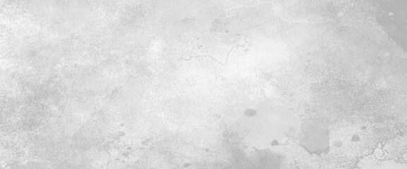 Gray abstract watercolor painting textured on white paper background, White watercolor background painting with cloudy distressed texture on white paper background, banner, backdrop, template, poster.