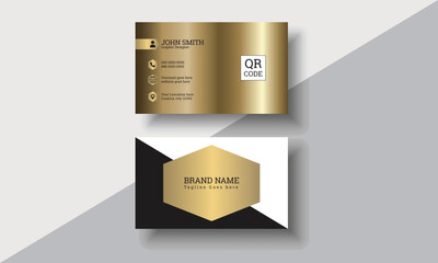 Double-sided creative business card template.business card design.Luxury dark gradient background. Business card design set template for company corporate style. Vector illustration.
