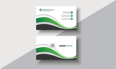 Double-sided creative business card template.business card design.Luxury dark gradient background. Business card design set template for company corporate style. Vector illustration.
