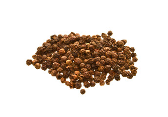 black pepper isolated on white background