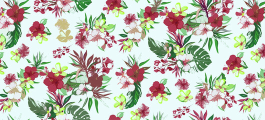 Fototapeta premium Digital And Textile Design Pattern