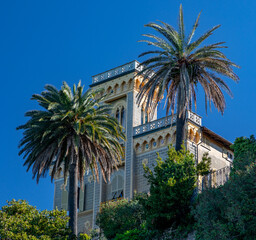 Fototapeta na wymiar Villa in the city of Lerici, Liguria, Italy