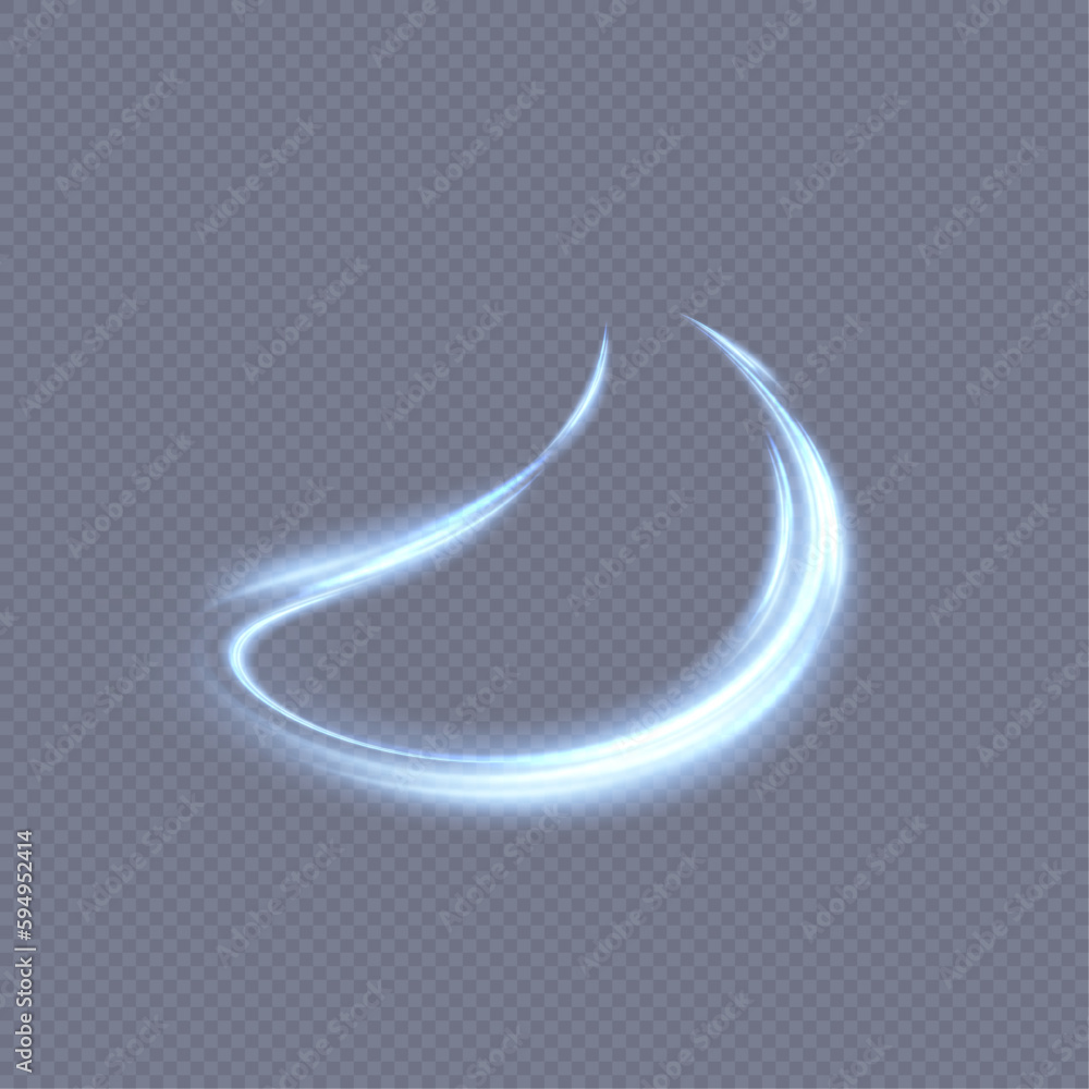 Poster abstract neon blue tone ring. a bright plume of luminous rays swirling in a fast spiraling motion. l