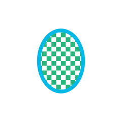 Chess ball Abstract logo. Chess pattern vector logo