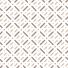 A vector illustration of a seamless pattern with white and brown lines