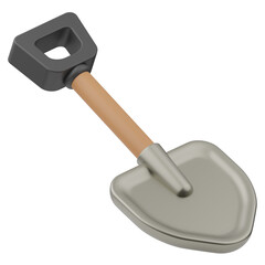 Shovel Agriculture 3D Illustration