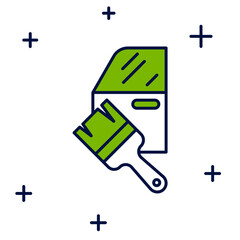 Filled outline Car painting icon isolated on white background. Car body repair process. Vector