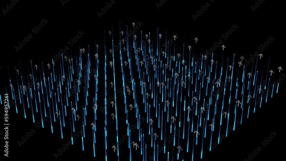 Poster abstract 3d background lines. science concept. abstract bg for logo, title, presentation. 3d render.