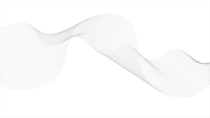 Abstract background with business lines white background. Abstract wave element for design. Digital future technology concept. Abstract white paper wave background and abstract gradient and white wave