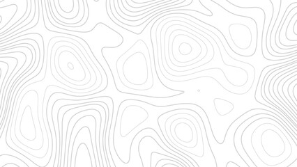 Abstract Topographic map background with wave line. Topographic map background. Line topography map contour background, geographic grid. Abstract vector illustration.