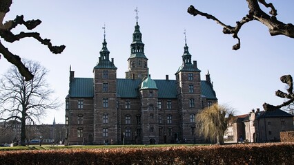 Famous Rosenborg Castle in Copenhagen, Denmark