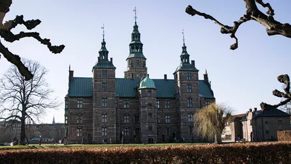 Fotobehang Historisch monument Famous Rosenborg Castle in Copenhagen, Denmark