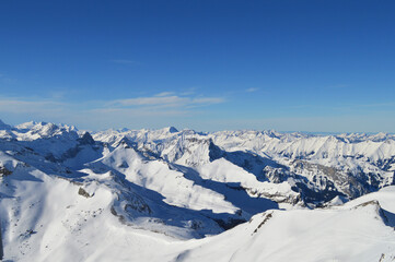 Fototapeta na wymiar Mountain Schilthorn Eiger Monch Jungfrau, Switzerland. Alps