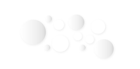 White and grey abstract modern transparency circle presentation background. Light circles template design. Object web design. Round shape.