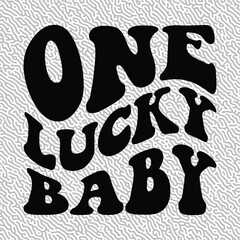 one lucky baby groovy 