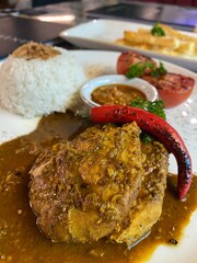 chicken with rice curry