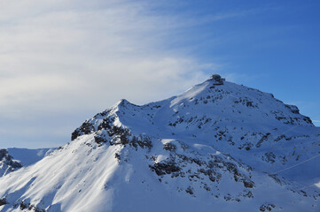 Mountain Schilthorn Eiger Monch Jungfrau, Switzerland. Alps