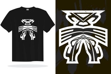 Modern t shirt design with random vector graphics ready for print