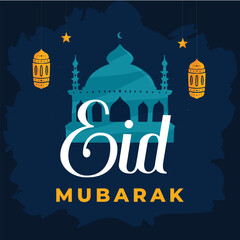 eid al adha mubarak islamic festival colorful luxury Islamic background with decorative ornament, eid Mubarak social media post design.
