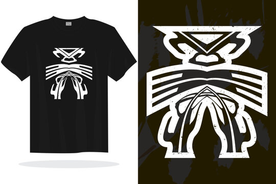 Modern t shirt design with random vector graphics ready for print