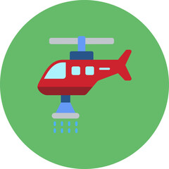 Firefighter Helicopter Icon