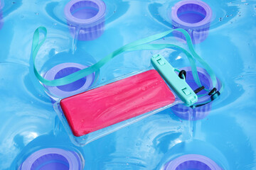 Waterproof clear plastic cover for a mobile phone