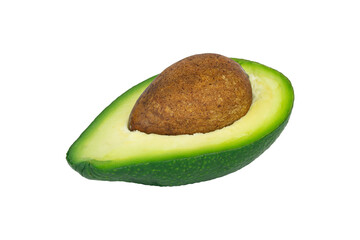avocado, ripe sliced ​​avocado fruit isolated from background