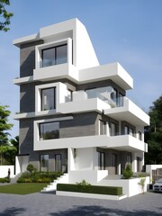 Fototapeta premium Modern and futuristic Architecture Design