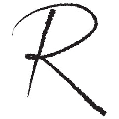 Grunge letter R ,Grunge alphabet letters, good for graphic design resource.