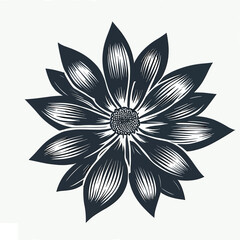 Simple flower vector art