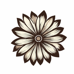Simple flower vector art