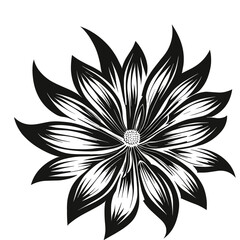 Simple flower vector art