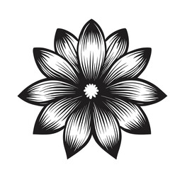 Simple flower vector art