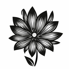 Simple flower vector art