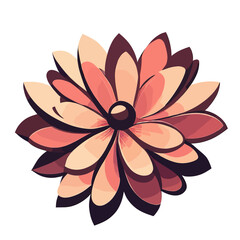 Simple flower vector art