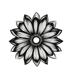 Simple flower vector art
