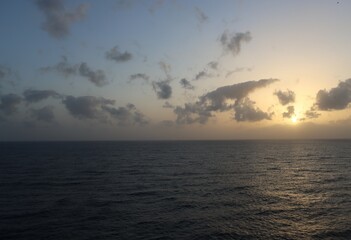 Dawn over the Atlantic Ocean