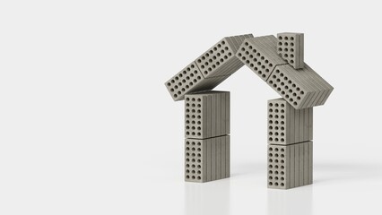 house made of briquettes