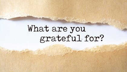 What are you grateful for?
