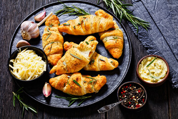 savory crescent rolls with melted cheese filling © myviewpoint
