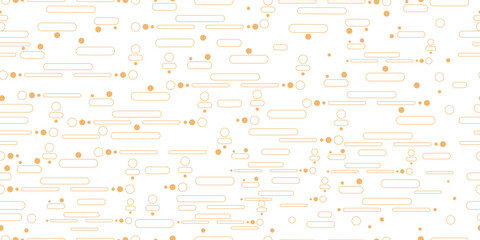 Seamless pattern of yellow colors with geometric elements. Pattern in hipster style. The template is suitable for posters, postcards, fabric or wrapping paper.