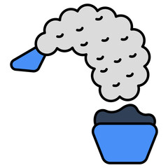 Modern design icon of croissant 