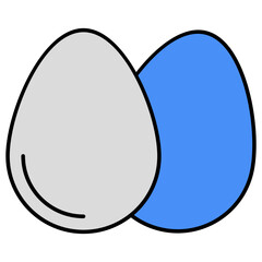 Eggs icon, editable vectorEditable design icon of vegetable cutting board