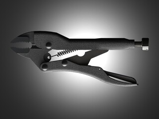 Short Nose Grip Wrench 3D model